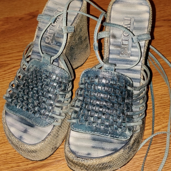 Leather vintage 90s platforms - Picture 2 of 6